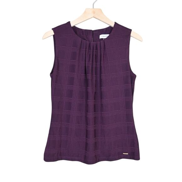 Calvin Klein Women's S Dark Purple Dressy Tank - Picture 1 of 8